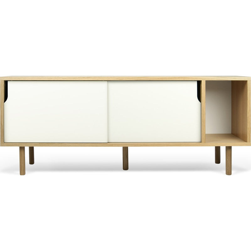 TemaHome Dann Sideboard | Oak Frame, Pure White Doors, Oak Feet 163011-DANN