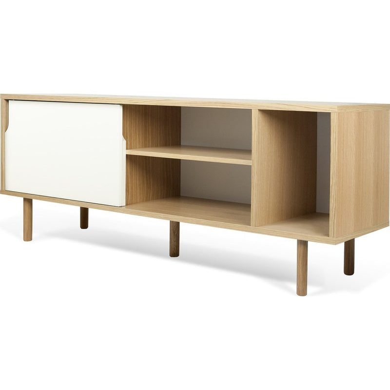 TemaHome Dann Sideboard | Oak Frame, Pure White Doors, Oak Feet 163011-DANN