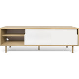 TemaHome Dann Sideboard 201 w/ Wood Legs | Oak / Pure White 163082-DANN195