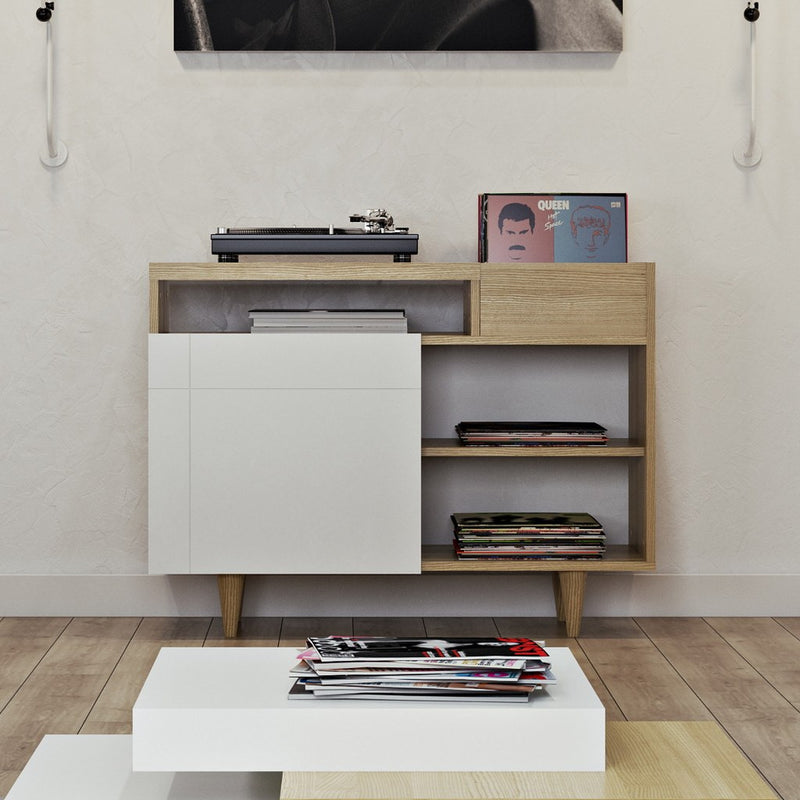 TemaHome Cruz Sideboard | Oak / Pure White 185044-CRUZ