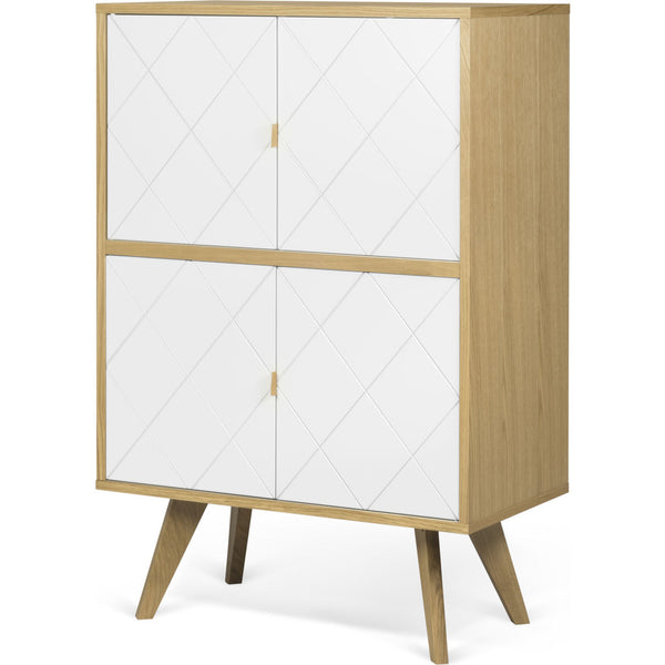 TemaHome Niche Cupboard | Oak / Pure White 9500.402692