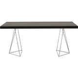 TemaHome Multi 160 Trestle Dining Table | Wenge / Chrome 9500.61107