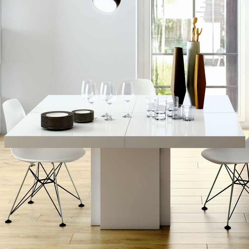 TemaHome Dusk 150 Dining Table | High Gloss White 9500.612619