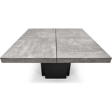 TemaHome Dusk 130 Dining Table | Concrete Look / Pure Black 9500.613234