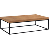 TemaHome Prairie 47X30 Coffee Table | Walnut Top / Black Legs 059042-PRAIRIE47