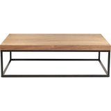 TemaHome Prairie 47X30 Coffee Table | Walnut Top / Black Legs 059042-PRAIRIE47