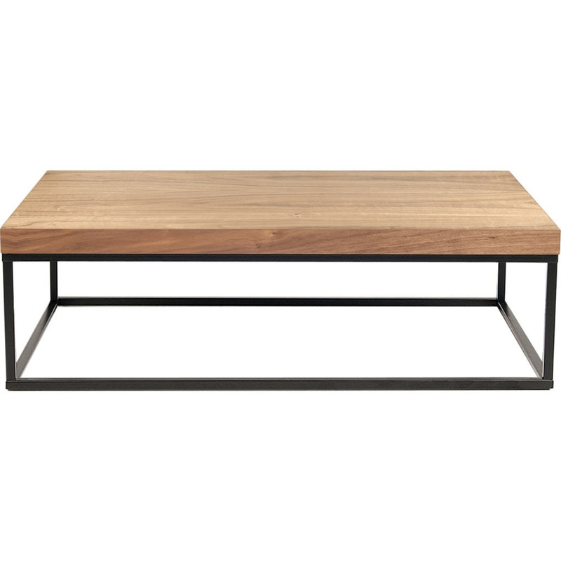 TemaHome Prairie 47X30 Coffee Table | Walnut Top / Black Legs 059042-PRAIRIE47