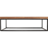 TemaHome Prairie 47X30 Coffee Table | Walnut Top / Black Legs 059042-PRAIRIE47