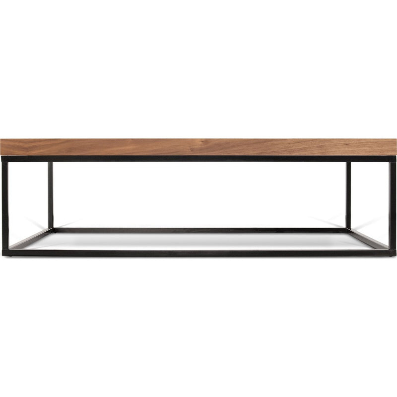 TemaHome Prairie 47X30 Coffee Table | Walnut Top / Black Legs 059042-PRAIRIE47