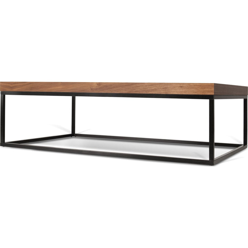 TemaHome Prairie 47X30 Coffee Table | Walnut Top / Black Legs 059042-PRAIRIE47