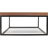 TemaHome Prairie 47X30 Coffee Table | Walnut Top / Black Legs 059042-PRAIRIE47