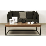 TemaHome Prairie 47X30 Coffee Table | Walnut Top / Black Legs 059042-PRAIRIE47