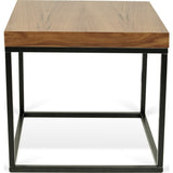 TemaHome Prairie 20X20 End Table | Walnut Top / Black Legs 059042-PRAIRIE20