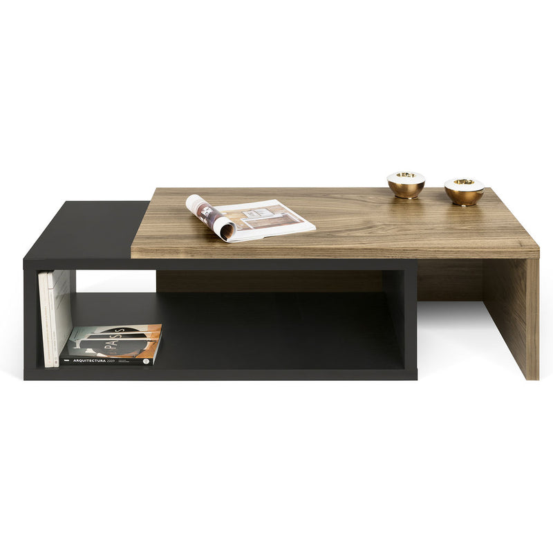 TemaHome Jazz Coffee Table | Pure Black / Walnut 9000.624438