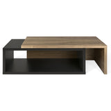 TemaHome Jazz Coffee Table | Pure Black / Walnut 9000.624438