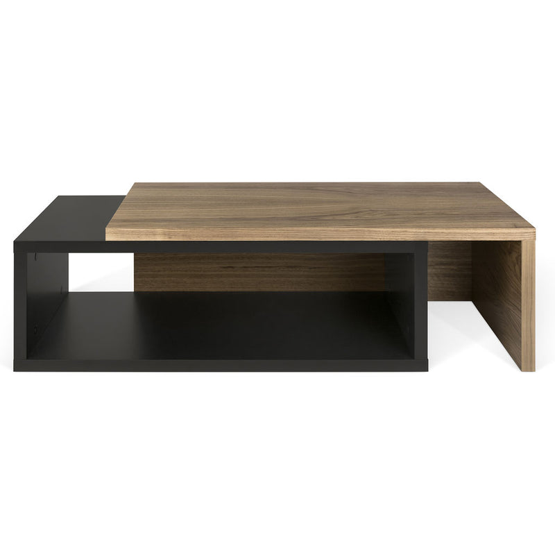 TemaHome Jazz Coffee Table | Pure Black / Walnut 9000.624438