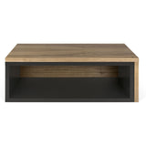 TemaHome Jazz Coffee Table | Pure Black / Walnut 9000.624438