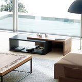 TemaHome Jazz Coffee Table | Pure Black / Walnut 9000.624438