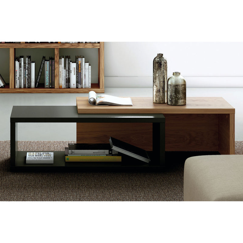 TemaHome Jazz Coffee Table | Pure Black / Walnut 9000.624438