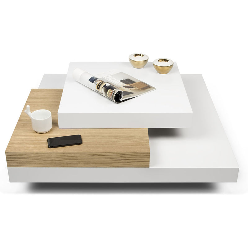 TemaHome Slate Coffee Table | Pure White / Oak 9700.625237