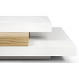 TemaHome Slate Coffee Table | Pure White / Oak 9700.625237