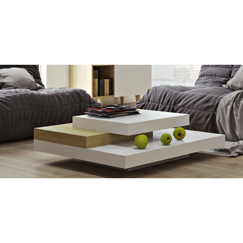 TemaHome Slate Coffee Table | Pure White / Oak 9700.625237