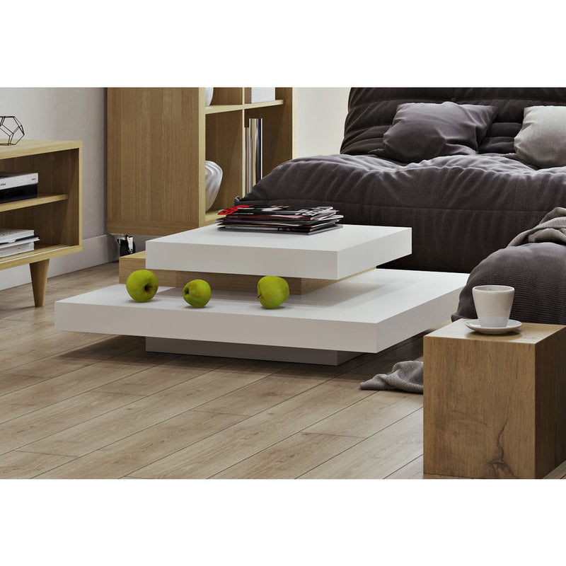 TemaHome Slate Coffee Table | Pure White / Oak 9700.625237