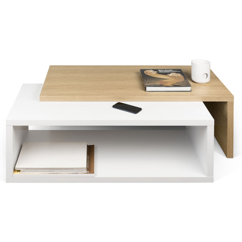 TemaHome Jazz Coffee Table | Pure White / Oak 9000.625343