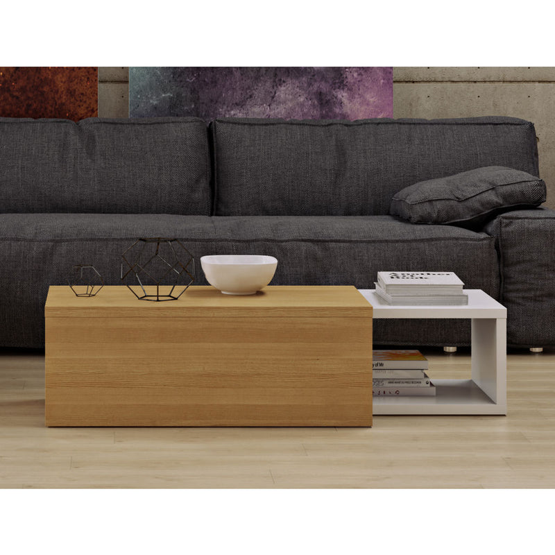 TemaHome Jazz Coffee Table | Pure White / Oak 9000.625343