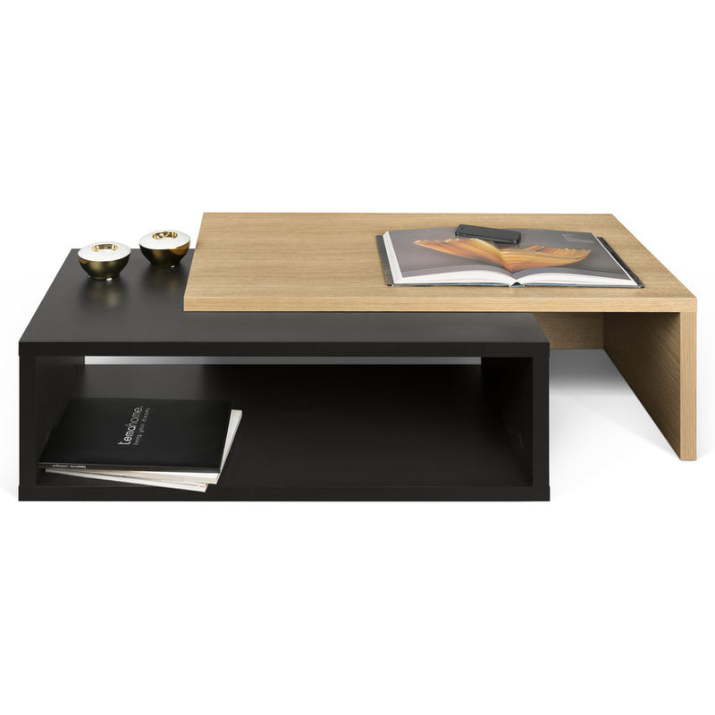 TemaHome Jazz Coffee Table | Pure Black / Oak 9000.625695