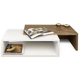 TemaHome Jazz Coffee Table | Pure White / Walnut 9000.625701