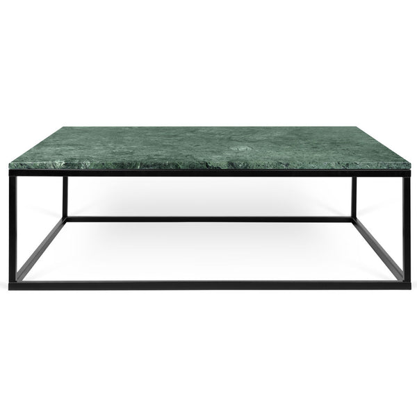 TemaHome Prairie 47 X 30" Marble Coffee Table | Green Marble Top/Black Lacquered Steel Legs 9500.626692