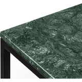 TemaHome Prairie 47 X 30" Marble Coffee Table | Green Marble Top/Black Lacquered Steel Legs 9500.626692