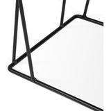 TemaHome Helix 20x20 Side Table | Rusty Look / Black Lacquered Steel 189043-HELIX20