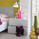 TemaHome Float Double Drawer Night Stand | Pure White 9300.758768