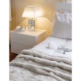 TemaHome Float Double Drawer Night Stand | Pure White 9300.758768