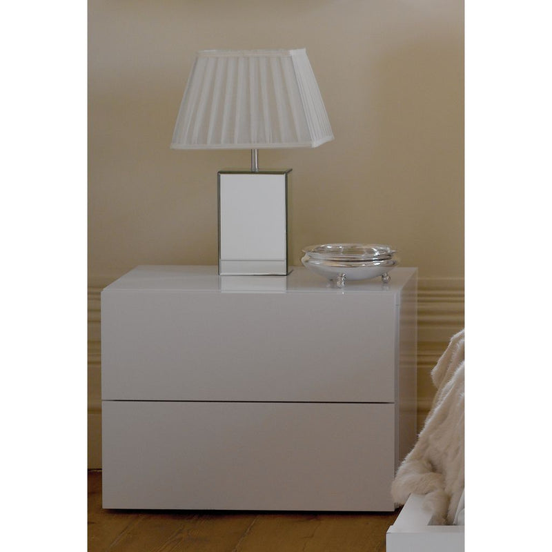 TemaHome Float Double Drawer Night Stand | Pure White 9300.758768