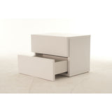 TemaHome Float Double Drawer Night Stand | Pure White 9300.758768