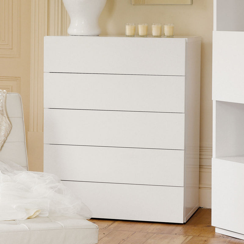 TemaHome Float 5 Drawer Chest | Pure White 9300.759086