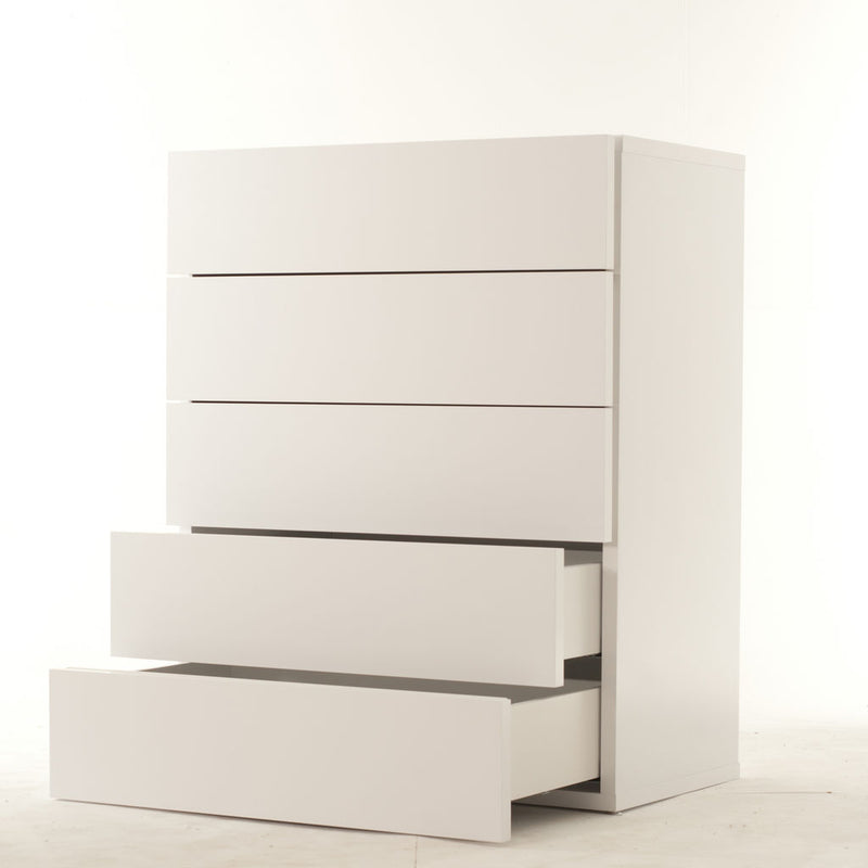 TemaHome Float 5 Drawer Chest | Pure White 9300.759086