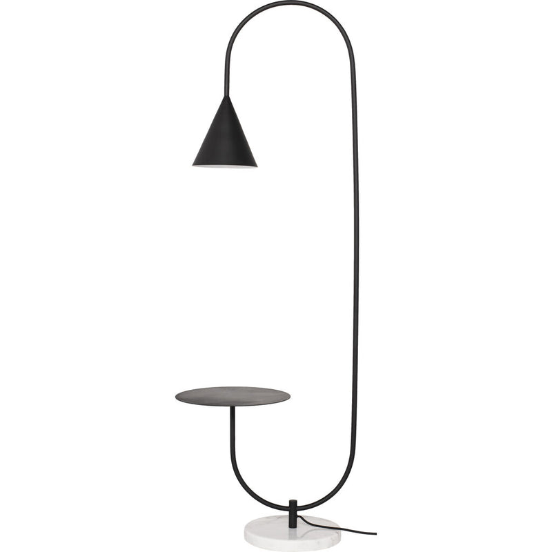 Nuevo Arnold Floor Light | Black Steel Matte