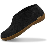 Glerups The Shoe with Natural Rubber Sole | Honey Charcoal