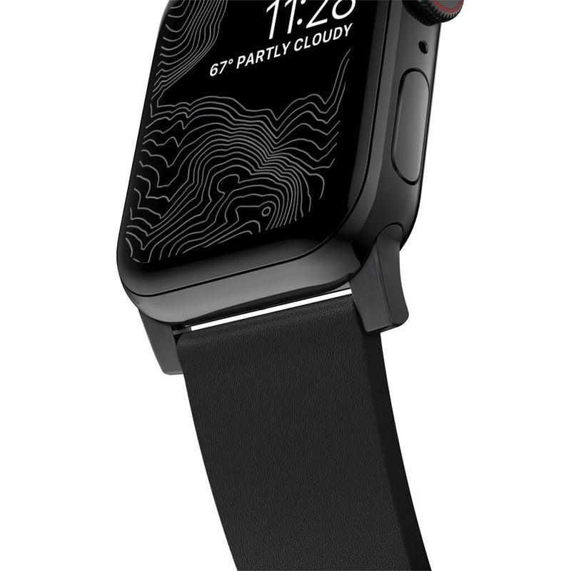 Hello Nomad Active Apple Watch Strap Pro 44mm / 42mm | Black Leather