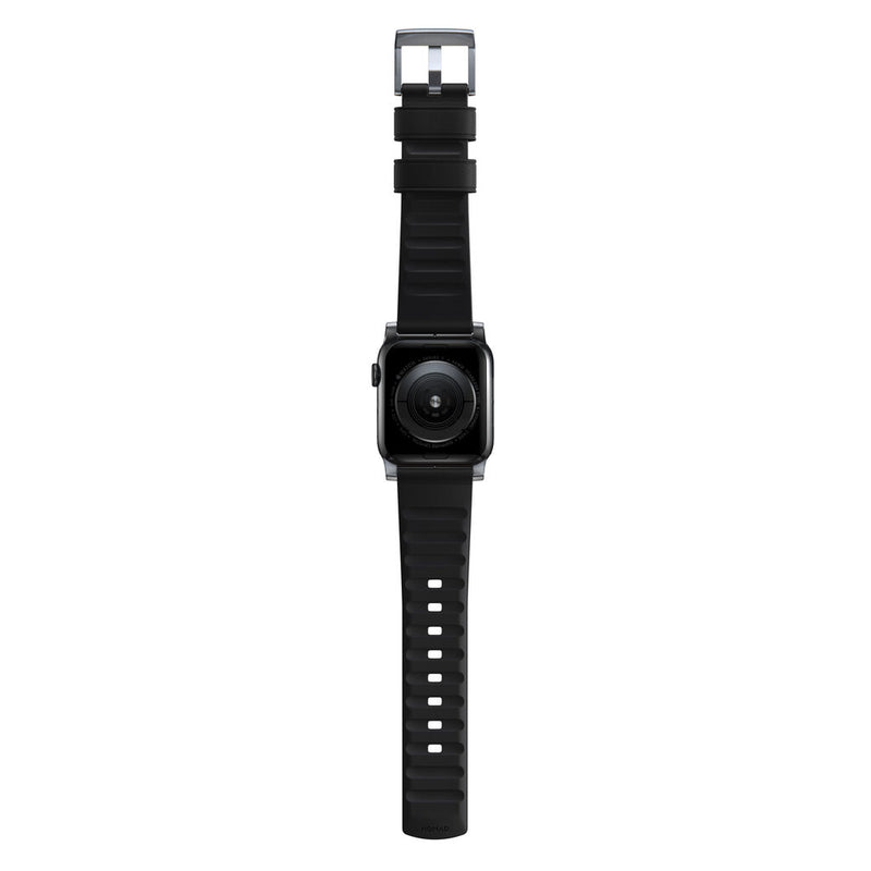 Hello Nomad Active Apple Watch Strap Pro 44mm / 42mm | Black Leather