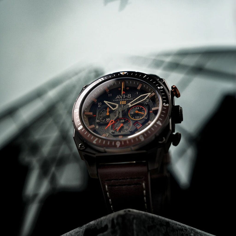 AVI-8 Watch Hawker Hunter Atlas Dual Time Chronograph