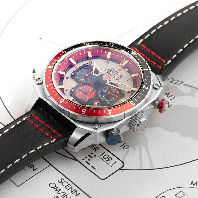 AVI-8 Watch Hawker Hunter Atlas Dual Time Chronograph