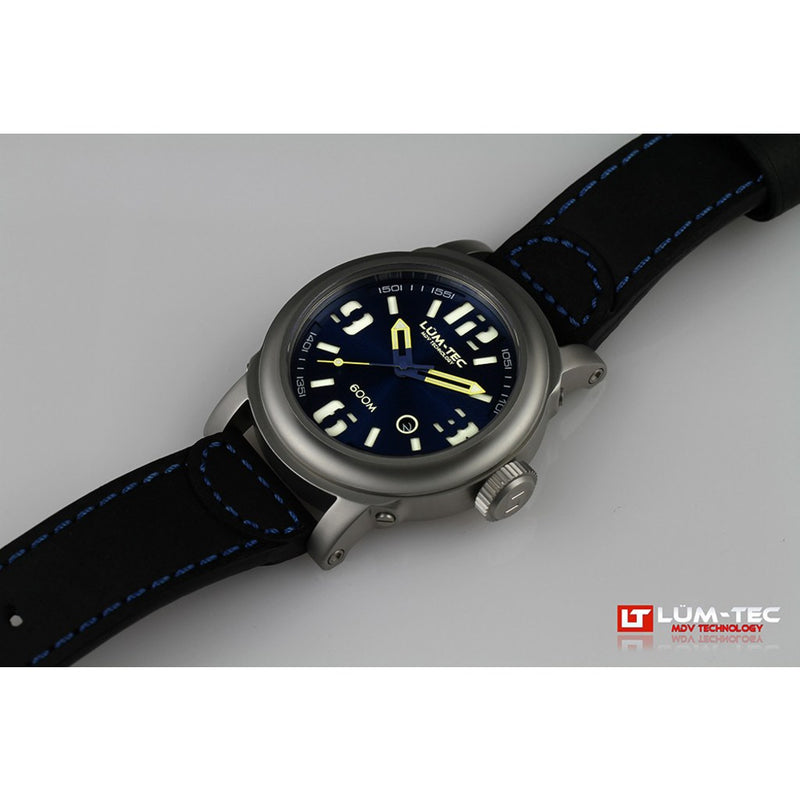 Lum-Tec 600M-2 Abyss Watch | Leather Strap