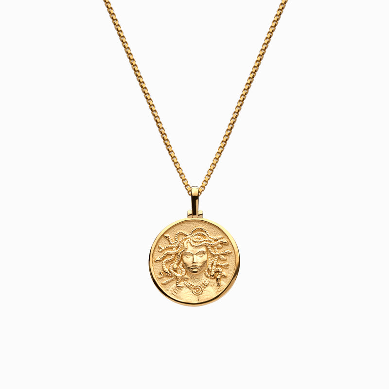 Awe Inspired Mini Medusa Necklace | Standard Saturn Chain