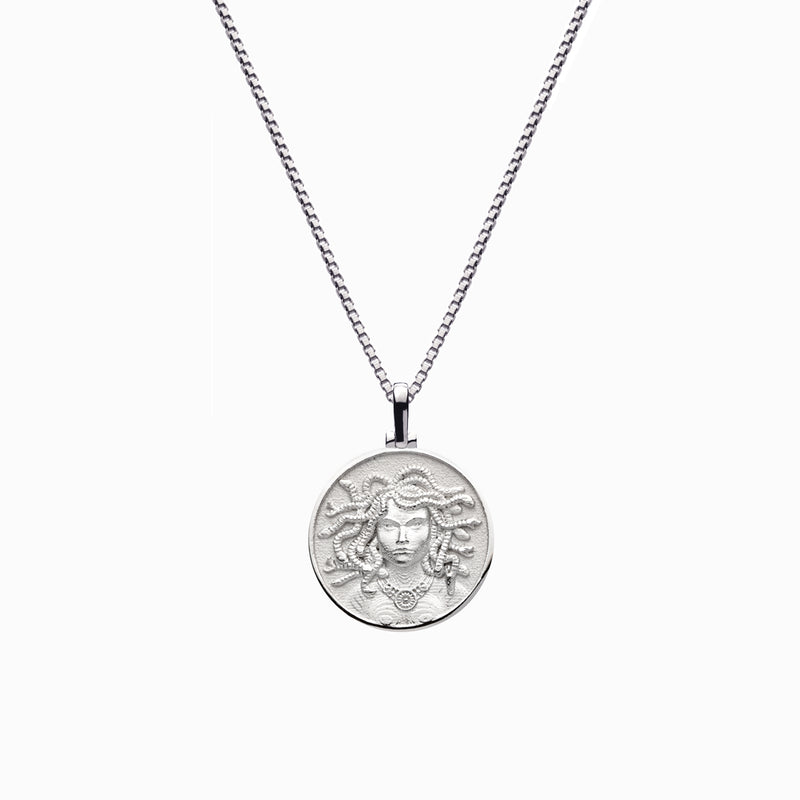 Awe Inspired Mini Medusa Necklace | Standard Saturn Chain