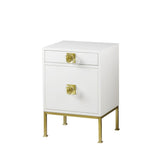 Sonder Living Formal Nightstand | White Lacquer